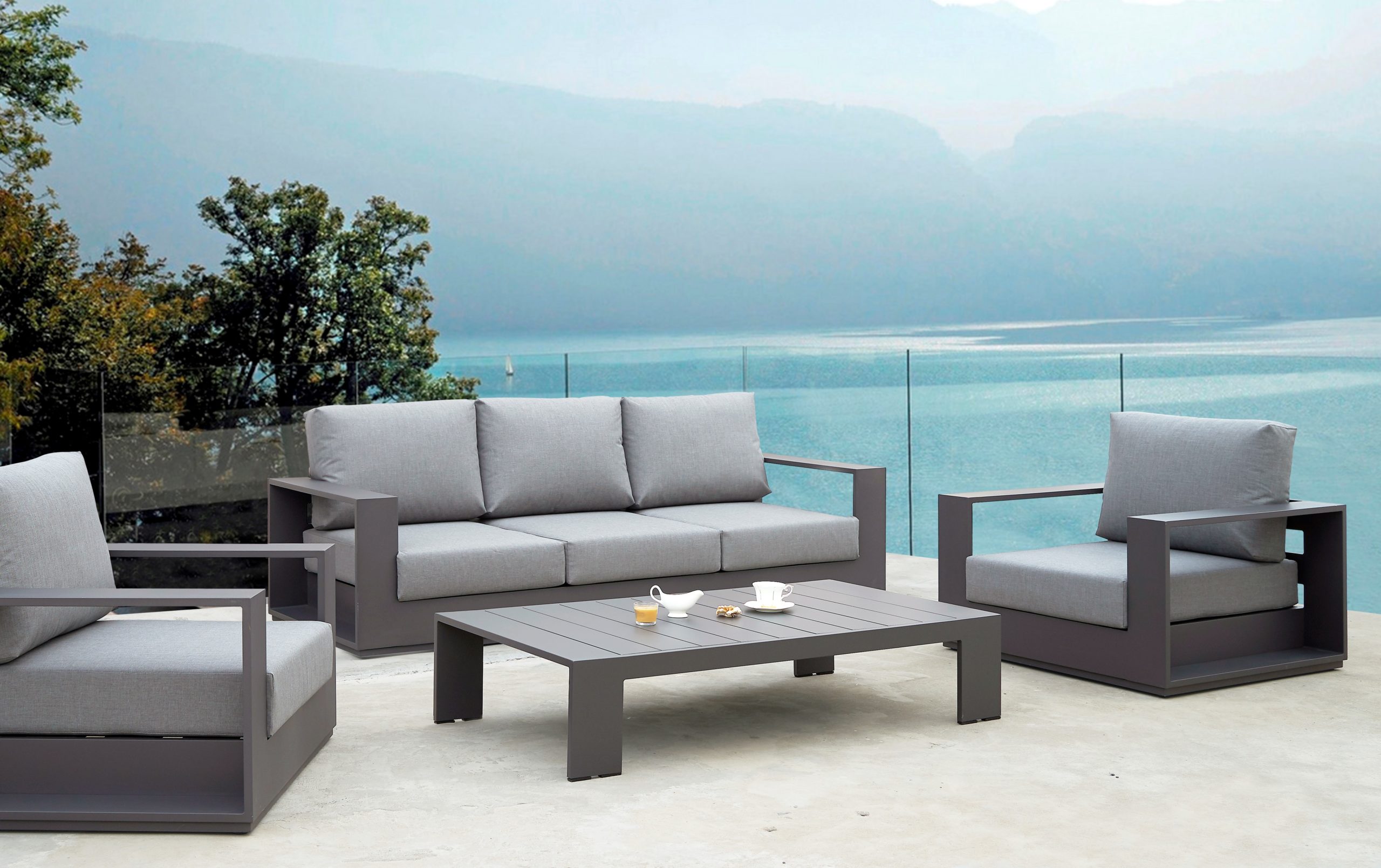 Bigote Selección conjunta hielo Set sofás completo SAMOA | Muebles de jardín
